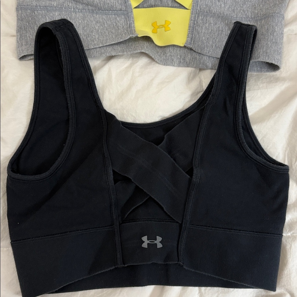 BUNDLE Under Armour Gray and Black Sports Bra - Picture 3 of 8